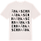 Vintage White t-shirt med Änkaserna ordlek t-shirt