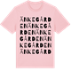 Pink Cotton t-shirt med Änkegården ordlek t-shirt