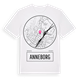 White t-shirt med Anneborg t-shirt