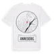 White t-shirt med Anneborg t-shirt