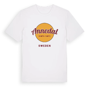 Annedal cirkel t-shirt – ekologisk bomull t-shirt från Pinshirt