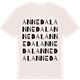Vintage White t-shirt med Annedal ordlek t-shirt