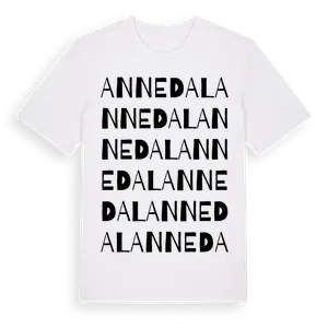 Annedal ordlek t-shirt – ekologisk bomull t-shirt från Pinshirt