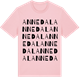 Pink Cotton t-shirt med Annedal ordlek t-shirt