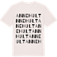 Vintage White t-shirt med Annehult ordlek t-shirt