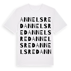 Annelsred ordlek t-shirt – ekologisk bomull t-shirt från Pinshirt
