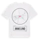 White t-shirt med Annelund t-shirt