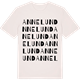 Vintage White t-shirt med Annelund ordlek t-shirt