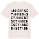 Vintage White t-shirt med Annenäset ordlek t-shirt