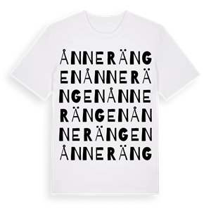 Ånnerängen ordlek t-shirt – ekologisk bomull t-shirt från Pinshirt