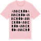 Pink Cotton t-shirt med Anneröd ordlek t-shirt