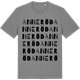Mid Heather Gray t-shirt med Anneröd ordlek t-shirt