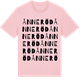 Pink Cotton t-shirt med Ånneröd ordlek t-shirt
