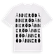 White t-shirt med Ånneröd ordlek t-shirt