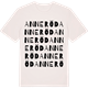 Vintage White t-shirt med Anneröd ordlek t-shirt