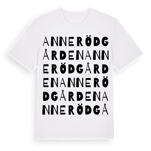 Annerödgården ordlek t-shirt – ekologisk bomull t-shirt från Pinshirt