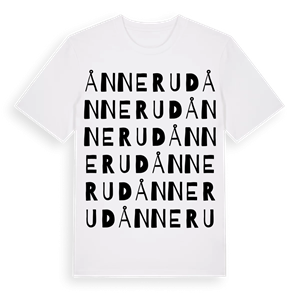 Ånnerud ordlek t-shirt – ekologisk bomull t-shirt från Pinshirt