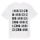 White t-shirt med Annieberg ordlek t-shirt