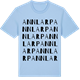 Blue Soul t-shirt med Annlarp ordlek t-shirt