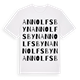 White t-shirt med Annolfsbyn ordlek t-shirt