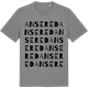 Mid Heather Gray t-shirt med Ansered ordlek t-shirt