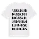 White t-shirt med Ånskolund ordlek t-shirt