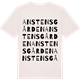 Vintage White t-shirt med Anstensgården ordlek t-shirt