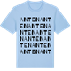 Blue Soul t-shirt med Anten ordlek t-shirt