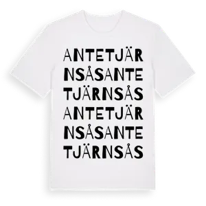 Antetjärnsås ordlek t-shirt – ekologisk bomull t-shirt från Pinshirt