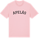 Pink Cotton t-shirt med Apelås böjd t-shirt