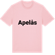 Pink Cotton t-shirt med Apelås fetstil t-shirt