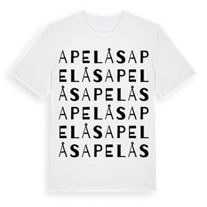 Apelås ordlek t-shirt – ekologisk bomull t-shirt från Pinshirt