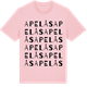 Pink Cotton t-shirt med Apelås ordlek t-shirt