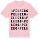 Pink Cotton t-shirt med Apelberg ordlek t-shirt