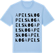Blue Soul t-shirt med Apelskog ordlek t-shirt