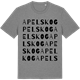 Mid Heather Gray t-shirt med Apelskog ordlek t-shirt