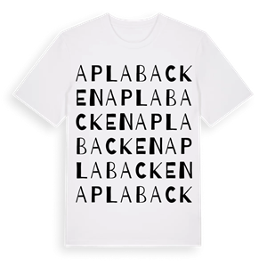 Aplabacken ordlek t-shirt – ekologisk bomull t-shirt från Pinshirt