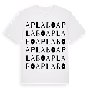 Aplabo ordlek t-shirt – ekologisk bomull t-shirt från Pinshirt
