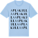 Blue Soul t-shirt med Aplakulla ordlek t-shirt