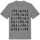Mid Heather Gray t-shirt med Aplakulla ordlek t-shirt