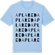 Blue Soul t-shirt med Aplared ordlek t-shirt
