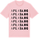 Pink Cotton t-shirt med Aplaskog ordlek t-shirt