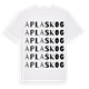 White t-shirt med Aplaskog ordlek t-shirt
