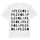 Aplebol ordlek t-shirt