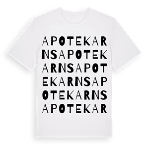 Apotekarns ordlek t-shirt – ekologisk bomull t-shirt från Pinshirt