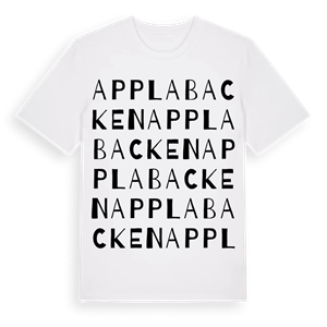 Applabacken ordlek t-shirt – ekologisk bomull t-shirt från Pinshirt