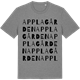 Mid Heather Gray t-shirt med Applagården ordlek t-shirt