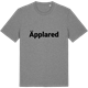 Mid Heather Gray t-shirt med Äpplared fetstil t-shirt