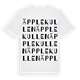 White t-shirt med Äpplekullen ordlek t-shirt