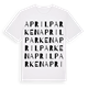 Aprilparken ordlek t-shirt